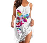 NNGOTD Robes D'éTé pour Femmes 2023 Décontractée Robe Tunique Mini Robe Ample Tops Robes Casual Printemps et Eté Robe de Princesse