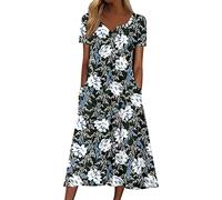 NNGOTD Tailleurs-Robes Femme De Coton Et Lin Lâche Officiel Robe Ete Mi-Longue 2023 Décontractée Rétro Hauts Cool Mode Party Soirée Cérémonie Chambre Polaire Sexy Érotique Black