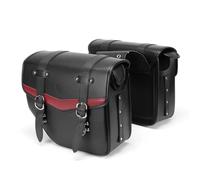 NNJIEUPO Sac de Selle Moto Compatible avec Softail pour Dyna pour Road King Sacoches De Selle De Moto en PU Imperméables, Capacité De 18 L Universelles