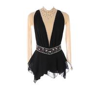 Nnnydjy Robes De Concours De Patinage Professionnel Costume De Performance De Patinage sur Glace pour Filles Dance Féminine Rythmique Gymnastique Justaucorps Robe De Ballet,G,11_13Years