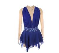 Nnnydjy Robes De Concours De Patinage Professionnel Costume De Performance De Patinage sur Glace pour Filles Dance Féminine Rythmique Gymnastique Justaucorps Robe De Ballet,C,15_16Years