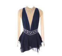 Nnnydjy Robes De Concours De Patinage Professionnel Costume De Performance De Patinage sur Glace pour Filles Dance Féminine Rythmique Gymnastique Justaucorps Robe De Ballet,E,15_16Years