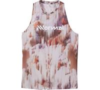 Nnormal - Débardeur de course ultra léger et très respirant - Race Tank 02 W Print pour Femme - Taille S - Marron Marron S