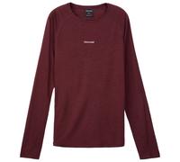 Nnormal - T-shirt à manches longues en laine de mérinos thermorégulatrice - Merino Long Sleeve 02 Burgundy pour Homme en Laine - Taille S - Bordeaux Bordeaux S