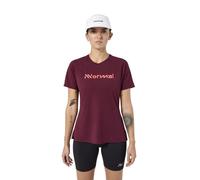Nnormal T-shirt de running Race T-Shirt 02 W ultra léger et très respirant Femme S Bordeaux