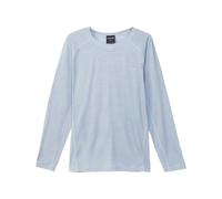 Nnormal - T-shirt à manches longues en laine de mérinos - Men's Merino Long Sleeve T-shirt Blue pour Homme en Laine - Taille M - Bleu Bleu M