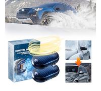 nnOuOnn Lot de 2 dispositifs anti-gel et de déneigement à ondes électromagnétiques, dispositif de dégivrage de neige, instrument antigel pour voiture à énergie solaire, gadget de dégivrage pour