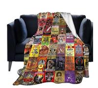 NNOVAT Couverture en Flanelle légère et Confortable avec Collage de Groupe Rock Band - Couverture Douce pour canapé et canapé - Convient pour Toutes Les Saisons 152,4 x 127,8 cm