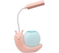 NNOVAT Jolie veilleuse LED pour enfants - Lampe de bureau Kawaii - Col de cygne flexible - Pour chambre de fille - Cadeau décoratif - Bleu