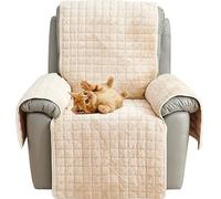 NNSMUN Couvre-Fauteuil 1/2/3 Places Canapé Appuie-tête pour Maison Salon, Housse de Fauteuil Relax Inclinable Electrique Antidérapant, Lavable Protection De Meubles (Beige,3 Places (167 * 190cm))
