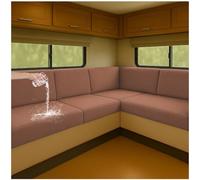 NNSMUN Housses de siège extensibles pour rembourrage de caravane - Imperméable et antidérapante - Avec cordon de serrage - Pour camping-car, caravane, intérieur (café, L 95-130 cm, l 40-65 cm)