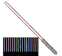 NNYCC Sabre Laser Neopixel Son personnalisé avec Carte TF Star Wars RGB Sabre Laser Jouet Cadeau pour Enfant Adulte avec 15 Couleurs et 12 Ensembles d'effets sonores,d'or,Long