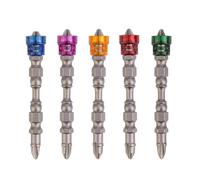 NnYuaUil Embouts de tournevis Phillips S2 PH2 à tige hexagonale simple/Double tête 65mm 1/4 pouces, 2 pièces/5 pièces