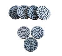 NnYuaUil Lot de 7 disques de polissage diamantés de 50 mm (2 pouces) for le ponçage du granit, de la pierre, du béton et du marbre.