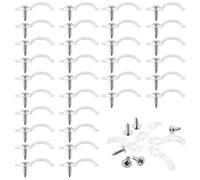 NO 100 Pièces Clips de Bande Lumineuse,Boucle de Fixation de Barre Lumineuse LED,Clip de Support de Montage de Bande Lumineuse avec Vis, 10 mm de Large 5050/5630/3528 Bande Lumineuse LED