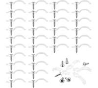 NO 100 Pièces Clips de Bande Lumineuse,Boucle de Fixation de Barre Lumineuse LED,Clip de Support de Montage de Bande Lumineuse avec Vis, 10 mm de Large 5050/5630/3528 Bande Lumineuse LED