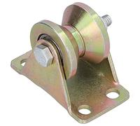 No.45 Steel 32mm V Type 150kg Groove Wheel, Heavy Duty Wire Rope Rail with 2.5mm Bracket for Moving Door For Inverted Track, Rolling Gate, Sliding Gate