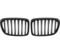 No.51112993305/51112993306 Calandre Avant De Capot Avant pour BMW X1 E84 2009-2015 Grille De Calandre De Pare-Chocs Avant Signal Slat Noir mat 1 Paire