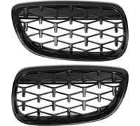 No.51137157277/51137157278 Grille De Calandre Avant pour BMW Série 3 E92 2006-2009 Grille De Calandre De Pare-Chocs Avant Diamond pour Star Noir 1 Paire
