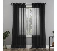 No. 918 Emily Voilage à œillets Noir 150 x 241 cm