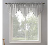 No. 918 Erica Ascot Rideaux en Voile écrasé avec Passe-Tringle, 388,6 x 61 cm, Gris