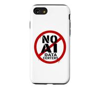 No AI Data Centers - Simple Minimal Spray Paint Style Text Coque pour iPhone SE (2020) / 7/8