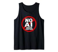 No AI Data Centers - Simple Minimal Spray Paint Style Text Débardeur