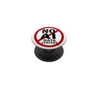 No AI Data Centers - Simple Minimal Spray Paint Style Text PopSockets PopGrip Adhésif