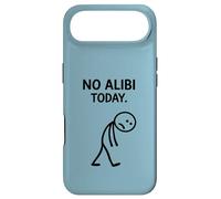 No Alibi Today Murder Mystery Dinner Detective Night Party Coque pour iPhone Air