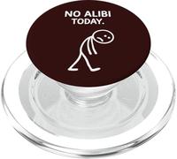 No Alibi Today Murder Mystery Dinner Detective Night Party PopSockets PopGrip pour MagSafe
