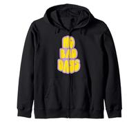 No Bad Retro Days Jaune Violet Groovy Citation Esthétique Sweat à Capuche