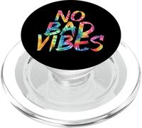 No Bad Vibes Tie Dye Awesome Vintage Inspired Streetwear PopSockets PopGrip pour MagSafe