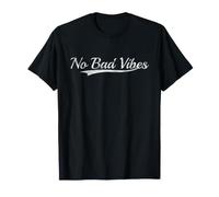 No Bad Vibes Varsity Style Vintage Inspired Aesthetic T-Shirt