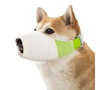 No Bark Muzzle Dogs, Waterproof Mouth Guard Cover, 16-20cm/6.3-7.87 inches Anti Biting Chewing Design, Adjustable Safety Strap, Breathable Fit, for Training and Walking Taslon