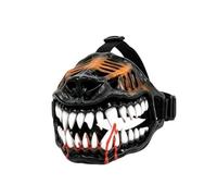 No Bite Muselière respirante et flexible pour Halloween avec dents | Grande muselière pour chien pour éviter les morsures pour la protection de la marche, l'entraînement, le toilettage
