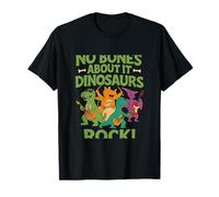 No Bones About It Dinosaure Rock Concert Graphic T-Shirt