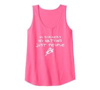 No Borders No Nations Just People T-Shirt anarchiste Débardeur