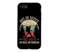 No Boss No WI-FI Off-Grid Backpacker Retro Sunset Design Coque pour iPhone SE (2020) / 7/8