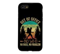 No Boss No WI-FI Off-Grid Backpacker Retro Sunset Design Coque pour iPhone SE (2020) / 7/8