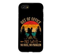 No Boss No WI-FI Off-Grid Backpacker Retro Sunset Design Coque pour iPhone SE (2020) / 7/8