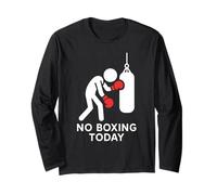 No Boxing Today Repose-Pied d'entraînement Amusant Manche Longue
