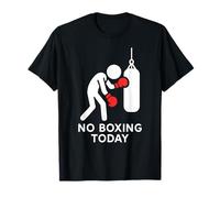 No Boxing Today Repose-Pied d'entraînement Amusant T-Shirt