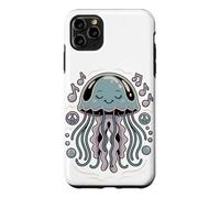 No Brain Just Vibes Jellyfish Sea Creature Meme Coque pour iPhone 11 Pro Max