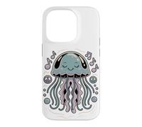 No Brain Just Vibes Jellyfish Sea Creature Meme Coque pour iPhone 14 Pro