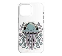 No Brain Just Vibes Jellyfish Sea Creature Meme Coque pour iPhone 16 Pro Max