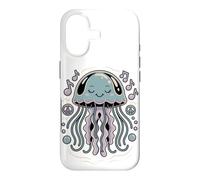 No Brain Just Vibes Jellyfish Sea Creature Meme Coque pour iPhone 17