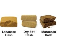 No Brand « Ensemble D'Échantillons De Haschich - Haschich Marocain, Haschich Libanais, Haschich Tamisé À Sec, 3 X 1 G »