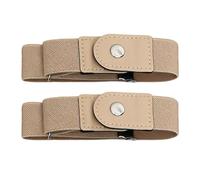 No Buckle Belt - Pro | 1 Pair - Ceinture Sans Boucle Pour Femmes Et Hommes Sangle Élastique Réglable Pour Jeans Pantalons Robes | Cinturón Sin Hebilla | Cintura Senza Fibbia | 2026 Pro | Black