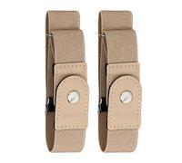 No Buckle Belt Women - 1 Pair Elastic Adjustable Strap | Buckleless Band Men | Invisible Stretch Strap For Casual Work Jeans Pants Dresses Golf Waist Unisex Everyday