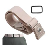 No Buckle Elastic | Adjustable Elastic Invisible Comfortable Unisex - Men Jeans Pants Loops, Ensures Secure Pant Support Without EMom Wife Daughter Girlfriend Dad Grandpa Husband, Crème coloré